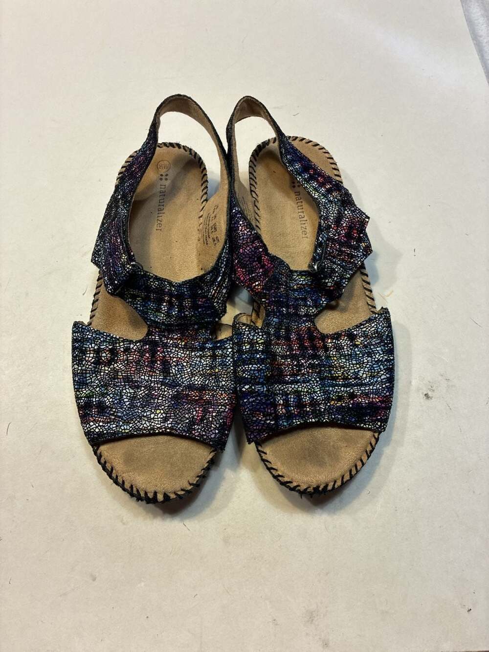 Naturalizer Scout Slingback Wedge Sandals Multicolored Size 9.5W